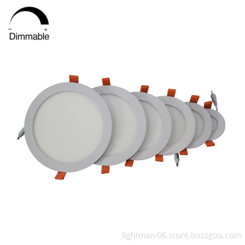 Wholesale Ultra Thin 3W-24W Recessed Round LED Ceiling Panel Lights